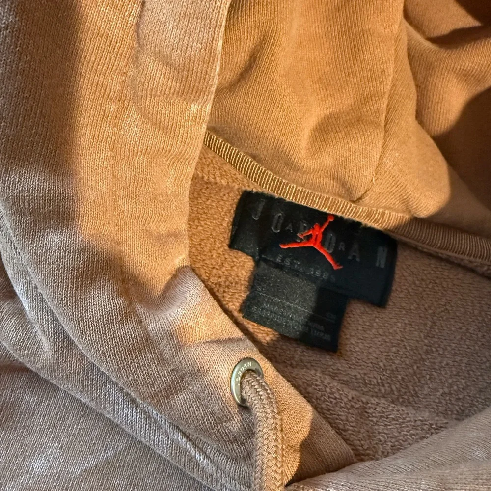 Jordan Flight Hoodie, Mineral Clay + White, Men’s Small - Picture 5 of 5